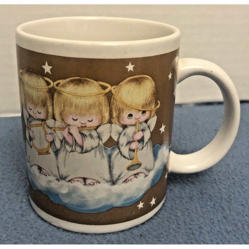Houston Harvest Gift Products - Hallmark Three (3) Musical‎ Angels Coffee Cup